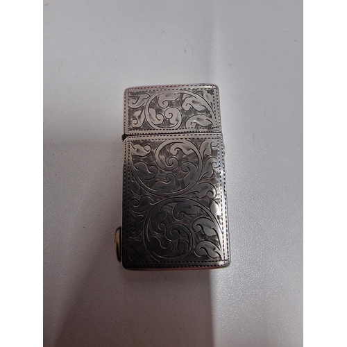 51 - c1915 Vintage Sterling Silver Semi Automatic Lighter