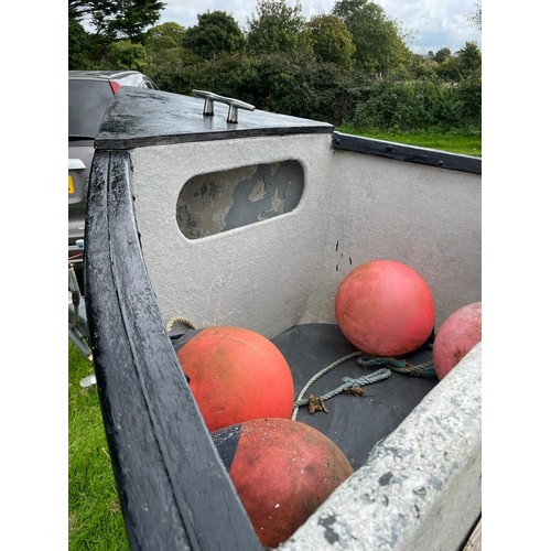 62A - 16ft Crawler with 15hp Suzuki out board, oars, jackets, anchor, buoys etc