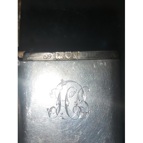 587 - Antique,Silver hallmarked Vesta case(~1911, London)