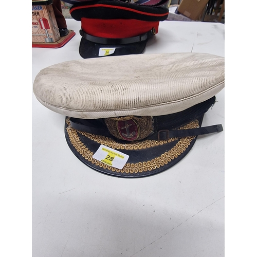 28 - 1960s RN Officers Hat