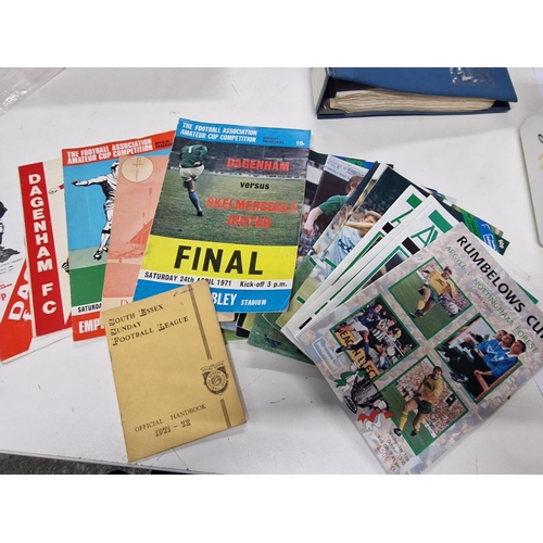 4 - Plymouth & Dagenham football programmes including some finals