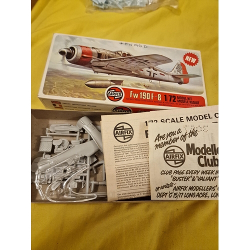 103 - 1/72 Airfix Focke Wulf Fw 190 F8 WW2 German fighter - Vintage 1977 first issue