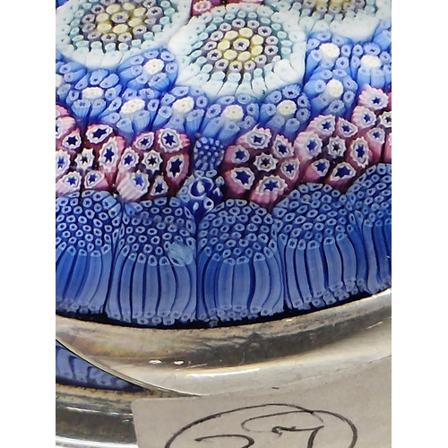 384 - 1978 White Friars Millefiori signed dated paper weight