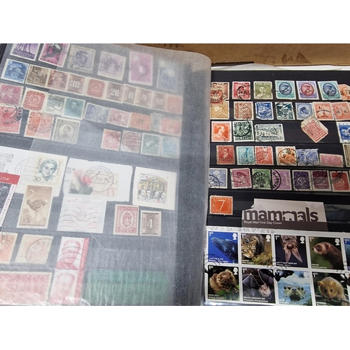 504 - Brown Lindner Stamp Stockbook Good World Collection - All Periods