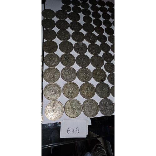 649 - Silver coins, 678gr