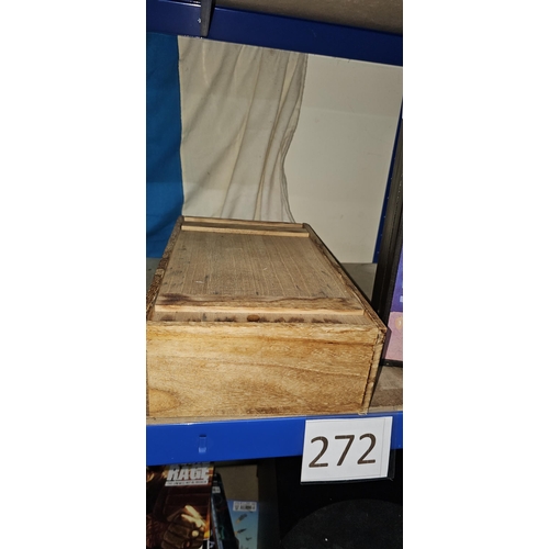 272 - 2 wooden boxes