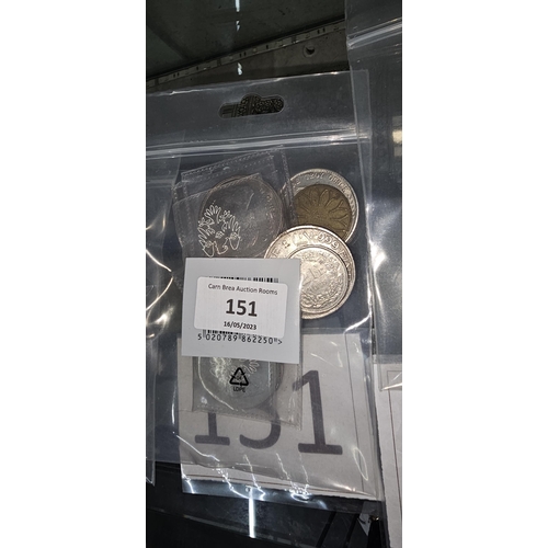 151 - bag assorted coins