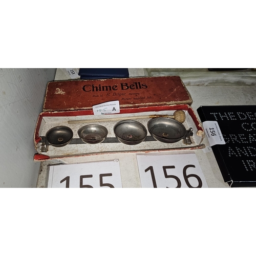 155A - vintage bilger chime bells, boxed