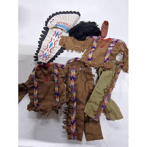 23G - Vintage original Action man Indian outfits