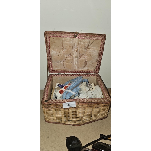 42 - sewing box etc