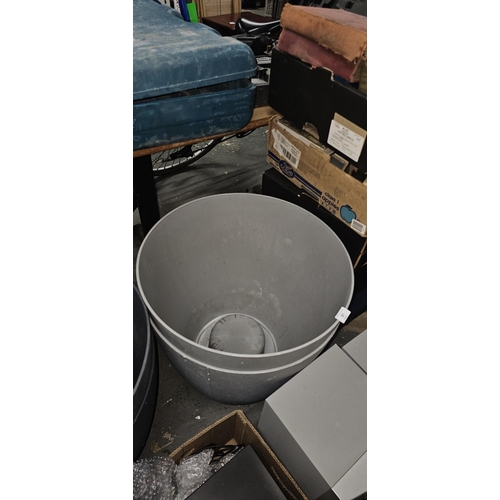 87 - stewart 70L patio planters x 2