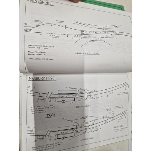 38 - 2 x signal box diagrams bv GWR Cornwall, Plymouth. Devon somerset, dorset