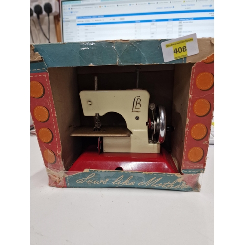 408 - 1960S BOXED LITTE BETTY SEWING MACHINE