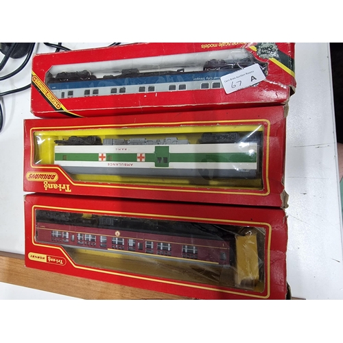 69A - 3 boxed rail carriages