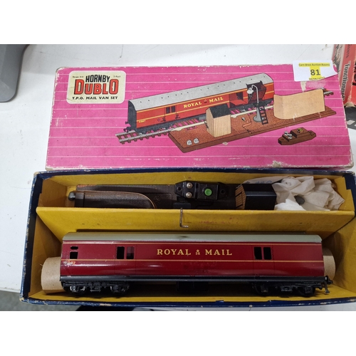 81 - Hornby Dublo TPO Line Side Apparatus with Switch and mail