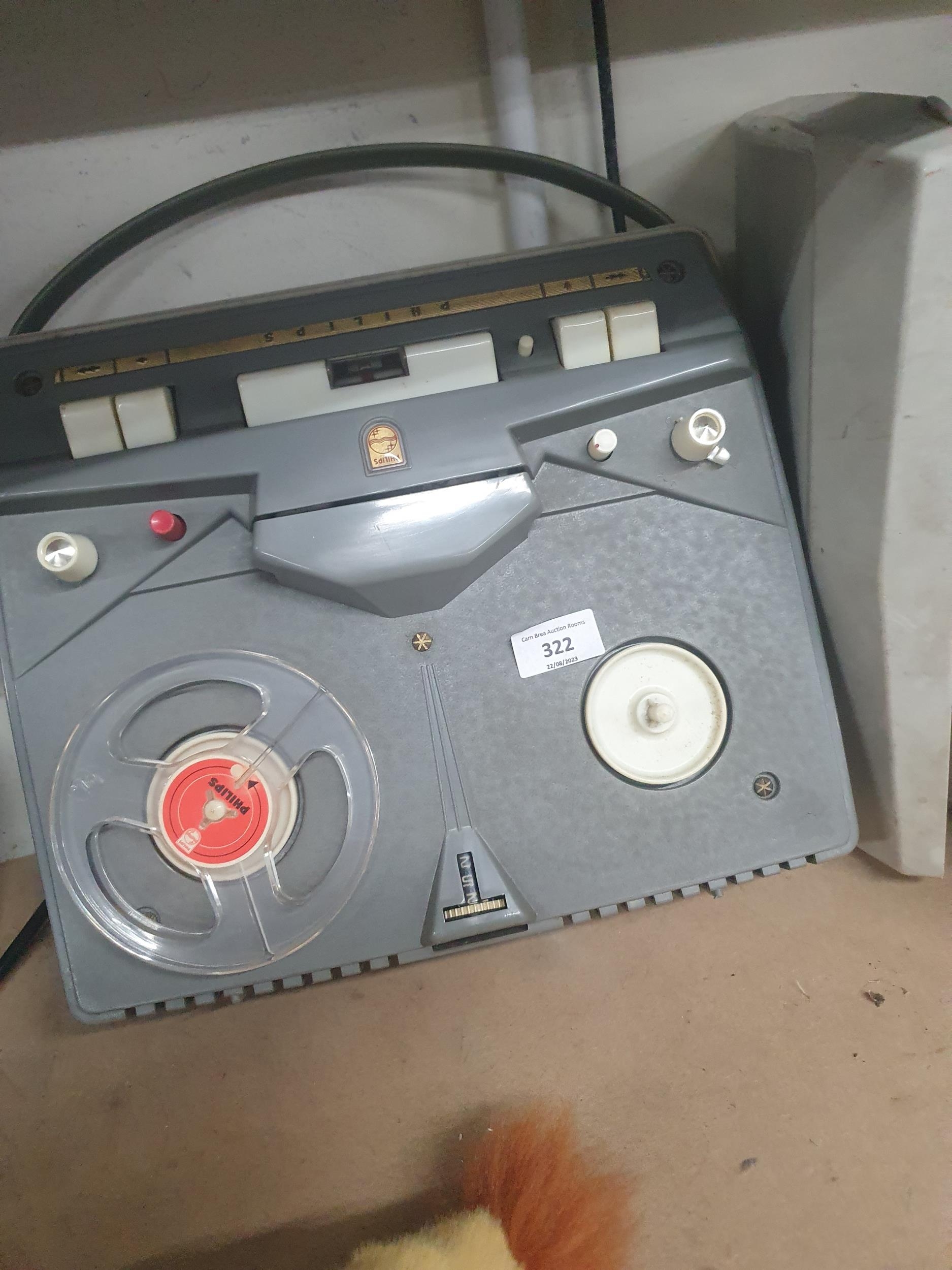 philips reel to reel tape recorder working