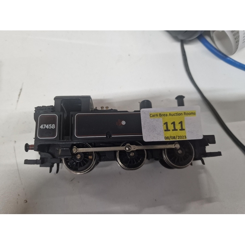 111 - HORNBY 'OO' GAUGE R058 BR BLACK 0-6-0T CLASS 3F '47458' JINTY LOCOMOTIVE