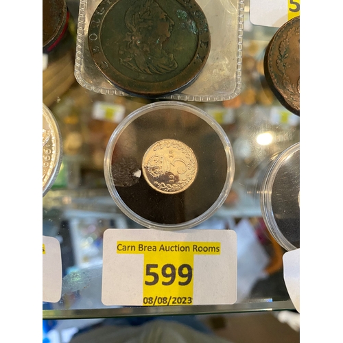 599 - Silver coin EF condition