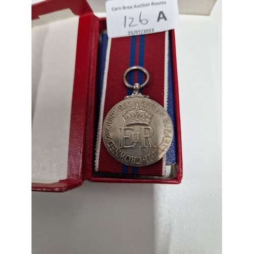 126A - 1953 Police Civil Coronation medal unworn by PC Wallace WW2 Met Police original box