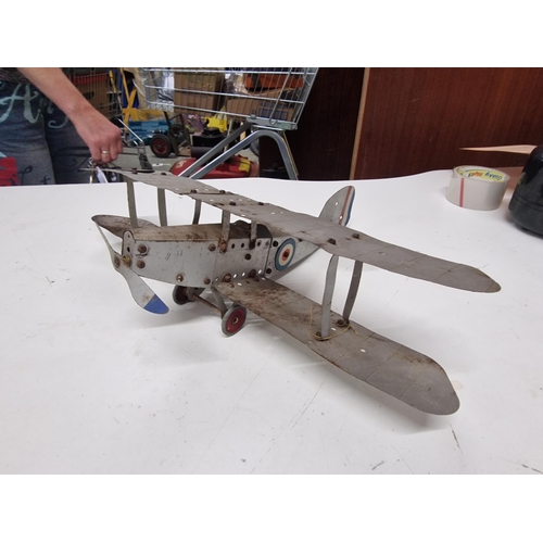 107 - 1930s Meccano Bi plane