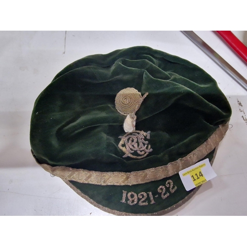 114 - OLD RUGBY CAP 1921-22