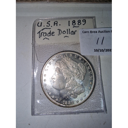 11a - Trade Dollar 1889