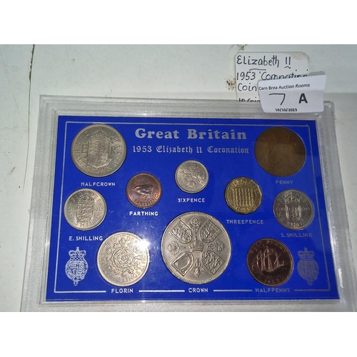 7a - 1953 Coronation coin set