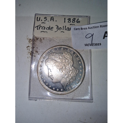 9a - Trade Dollar 1886