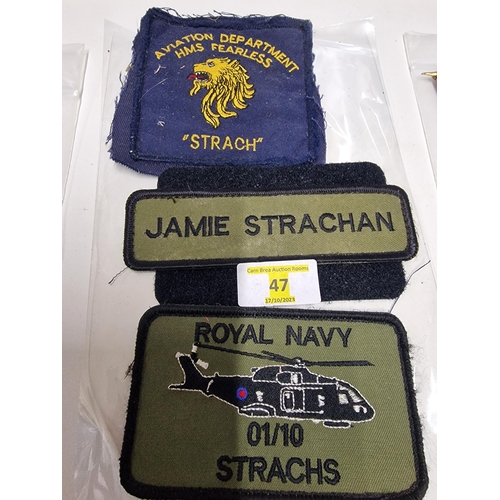 47 - 3 Navy Badges