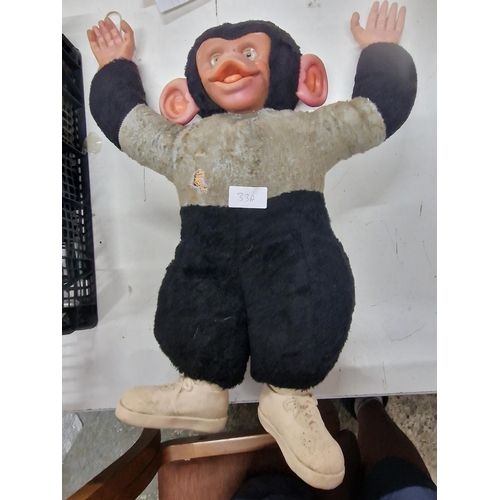 33A - 1960s Jacko straw filled monkey