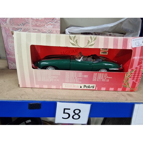 Tonka Polistil 自動車模型　「JAGUAR　XK.E4.2」 Tonka Polistil 1/16 Scale- 016922 Jaguar E-Type MK2 Dark Green