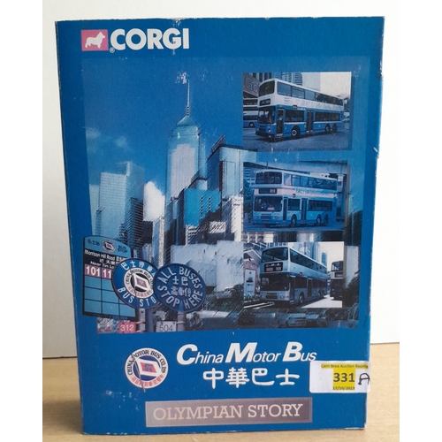 331A - Boxed Corgi China Motor Bus Olympian Story Set