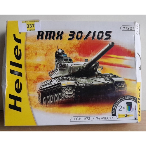 337 - Boxed Heller AMX 30/105 Tank Model Kit