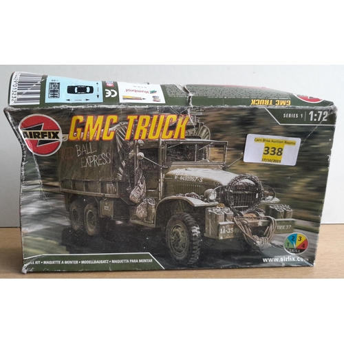 338 - Boxed Airfix GMC Army Truck Model Kit