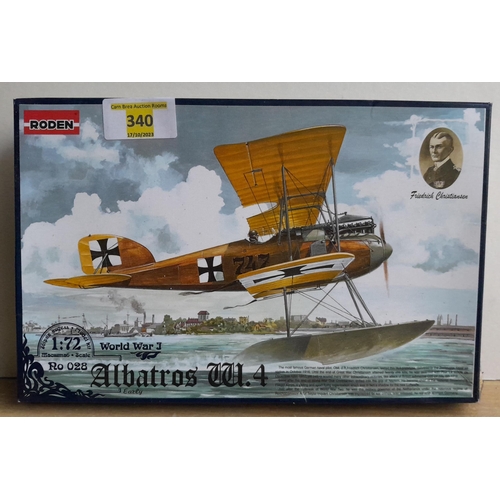 340 - Boxed Roden WW1 Albatros W4 Model Kit