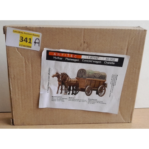 341A - Boxed Covered Wagon Model Kit