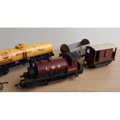 343A - Hornby OO Gauge LMS Locomotive No. 16037 & 4 Wagons