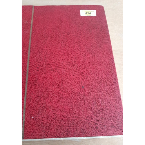 454 - Red Stockbook Album Great Britain Stamp Collection