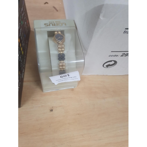 109 - lorus watch boxed