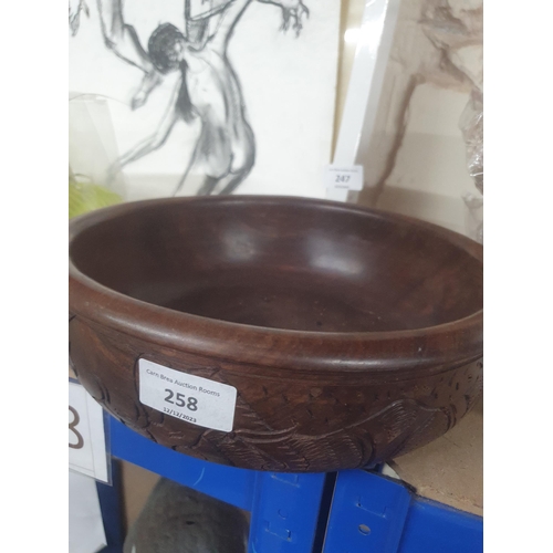 258 - hardwood bowl