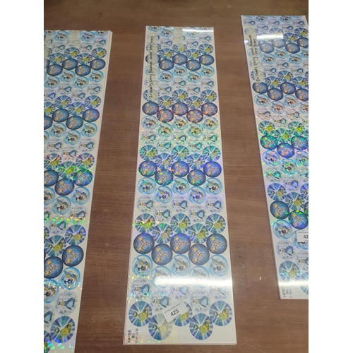 425 - 2 x sheets shiny pokemon uncut pogs/tazos