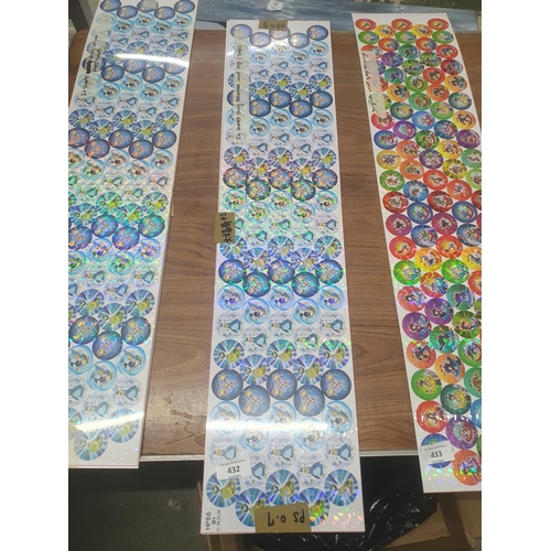 432 - 2 x sheets shiny pokemon uncut pogs/tazos