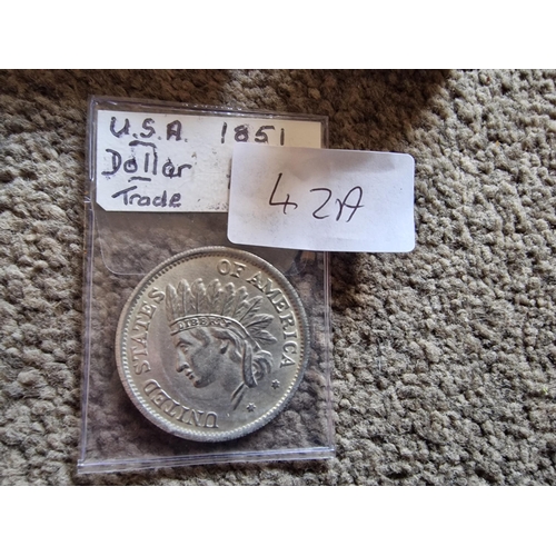 42A - 1851 USA Dollar Trade copy