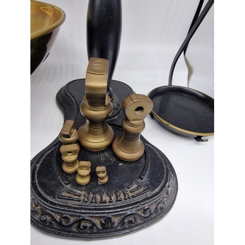 98 - Vintage Salter balance scales & bell weights