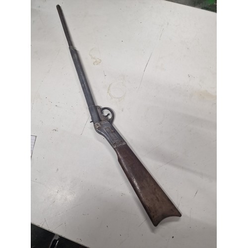 139 - 1901 Daisey Variant 2 .177 steel ball muzzle loading single shot break barrel. Pressed steel with wa... 