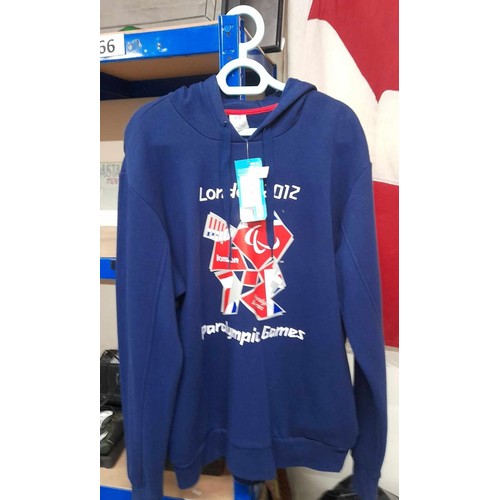 66 - LONDON OLYMPICS 2010 HOODY TOP SIZE LARGE NEW WITH TAG