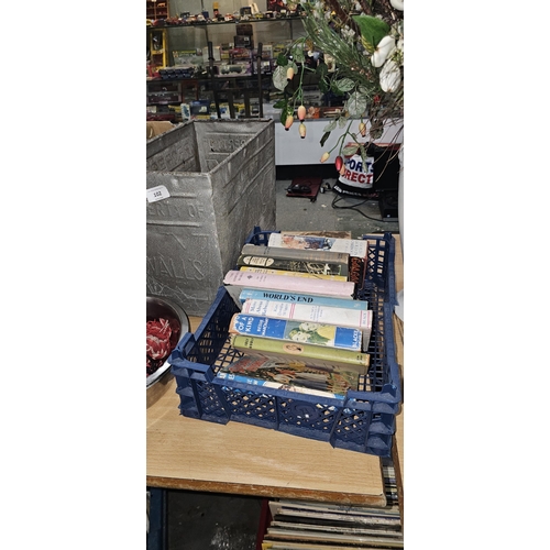 103 - tray of vintage books