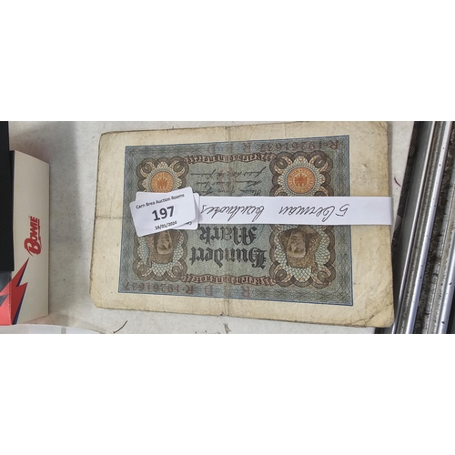 197 - 5 german banknotes