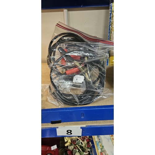 8 - set of new jump leads