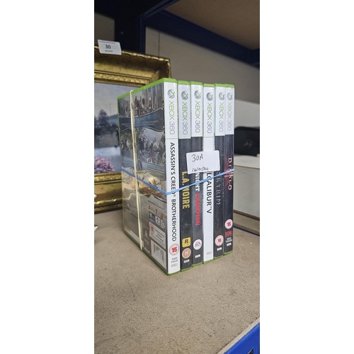 30A - 6 x xbox 360 games